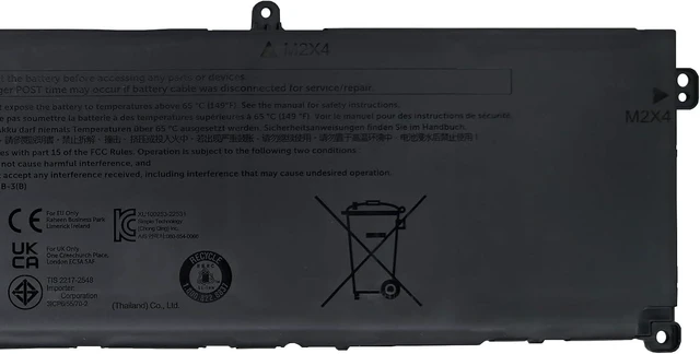 Alt view image 3 of 5 - M02R0 Battery 90Wh 7698mAh Replacement for Dell Alienware X16 / X16 R1 Series MO2R0 HP26N 11.4V 6-Cell
