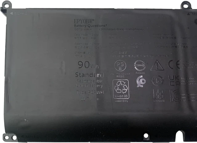 Alt view image 3 of 3 - P0FWH Laptop Battery 90Wh 7692mAh 6-Cell 11.7V Compatible with Dell Alienware m16 R2 / Inspiron 16 Plus 7640 / Inspiron 16 7640 2-in-1 Series POFWH