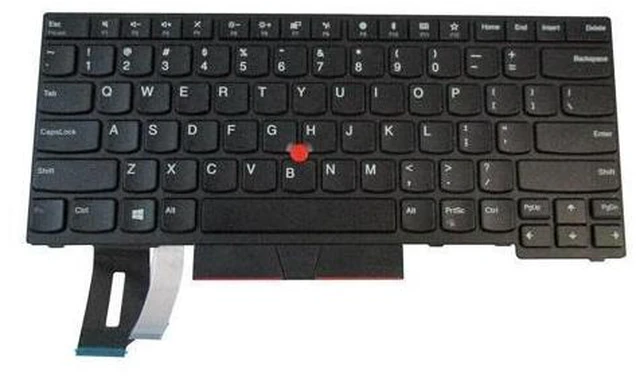 Main image of replacement keyboard for Lenovo ThinkPad T480s T490 T495 Non-Backlit 01YP400 01YP480