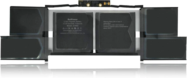Alt view image 3 of 7 - BatPower A1953 Replacement Laptop Battery for Apple Mid 2018 2019 MacBook Pro 15-inch A1990 EMC 3215 EMC 3359 BTO/CTO Battery MacBook Pro 15" Touch Bar A1990 Apple A1953 Battery 83.6Wh