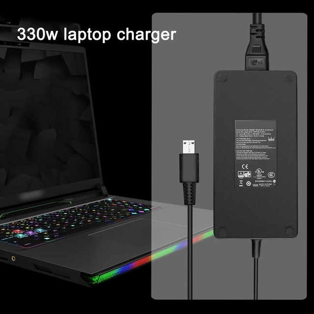 Alt view image 5 of 5 - JUYOON 330W Laptop Charger Compatible with Msi Raider 18 GE68 GE78 Vector 16 17 HX Laptop MS-15M2 MS-17S2 MS-1822 MS-1823 s93-409580-d04 adp-330gb d