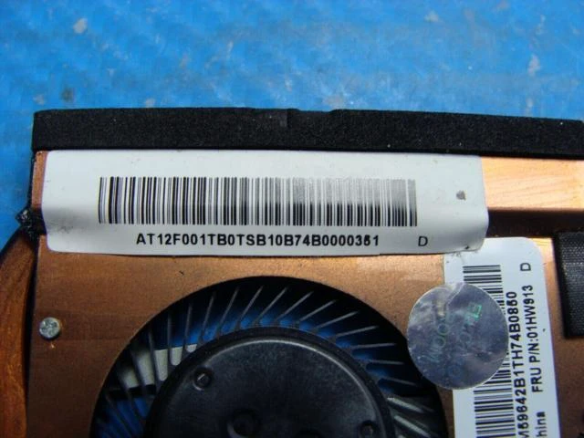 Alt view image 3 of 5 - Cpu cooling fan for Lenovo ThinkPad X270 12.5 inches with Heatsink 01HW913