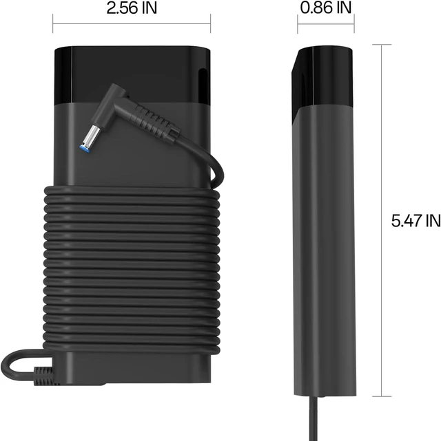 Alt view image 4 of 7 - 135W 19.5V 6.9A Laptop Charger for HP Spectre X360 15 15T 16 Pavilion Gaming 15 16 15-ec0751ms Omen 15 G5 G6 17 Envy 13 14 15 16 L15534-001 TPN-DA11 TPN-CA13 917649-850 Ac Adapter Power Cord