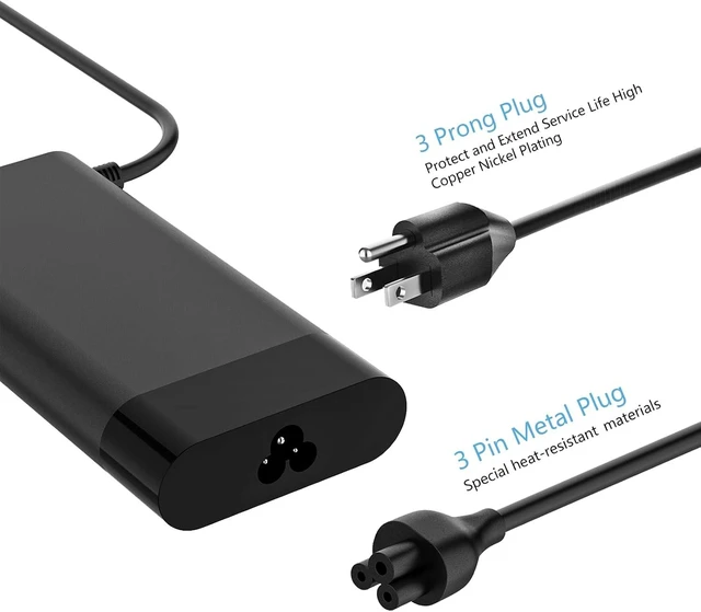 Alt view image 5 of 7 - 135W 19.5V 6.9A Laptop Charger for HP Spectre X360 15 15T 16 Pavilion Gaming 15 16 15-ec0751ms Omen 15 G5 G6 17 Envy 13 14 15 16 L15534-001 TPN-DA11 TPN-CA13 917649-850 Ac Adapter Power Cord