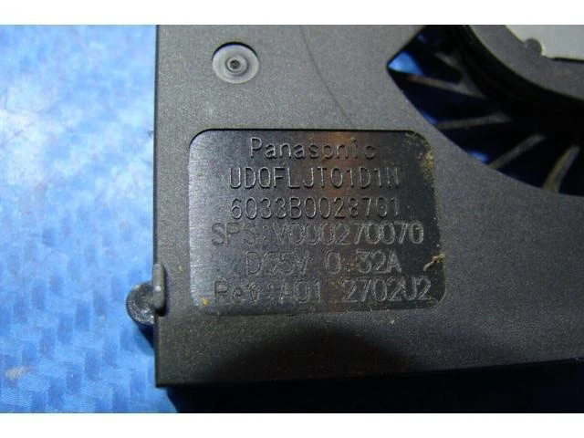 Alt view image 3 of 5 - Cpu cooling fan for Toshiba Satellite C855D-S5359 15.6 inches V000270070