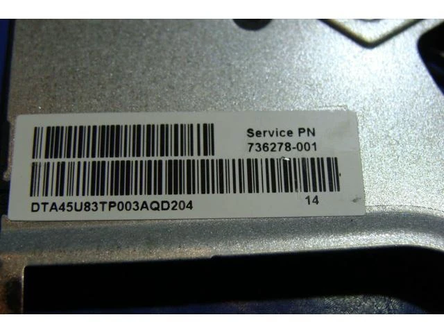 Alt view image 3 of 5 - Cpu cooling fan for HP 15-f014wm 15.6 inches 736278-001 45U83TP003