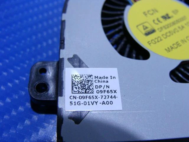Alt view image 3 of 5 - Cpu cooling fan for Dell Alienware 15 Series 15.6 inches 9F65X DC28000FCF0