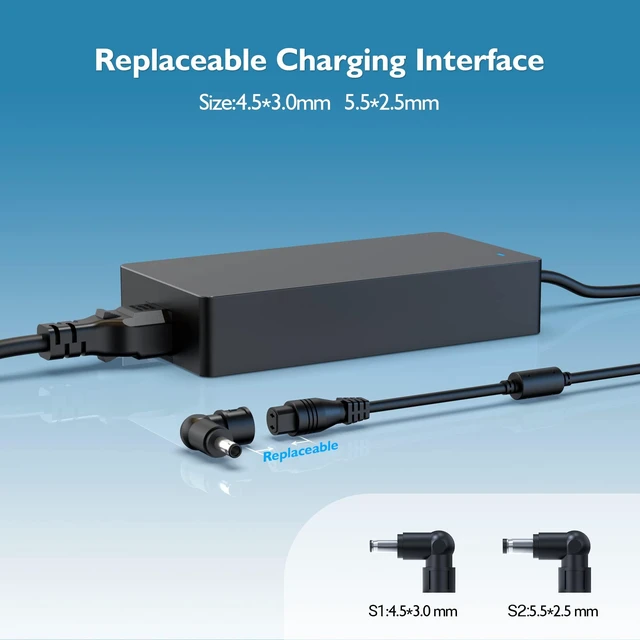 Alt view image 2 of 5 - 180W AC Charger Fit for MSI-Creator M16 HX C14VGG-291US Laptop Power Cord Adapter Supply (UL Listed)