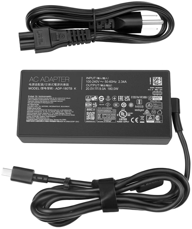 Main image of 180W 20V 9A Charger ADP-180TB K for Asus ROG Zephyrus G14 2024 GA403 GA403U GA403UI GA403UV GA403UU Laptop ga403uu-bs71 ga403uv-g14.r94060 ga403ui-xs96 ga403ui-ds92 Power Cord