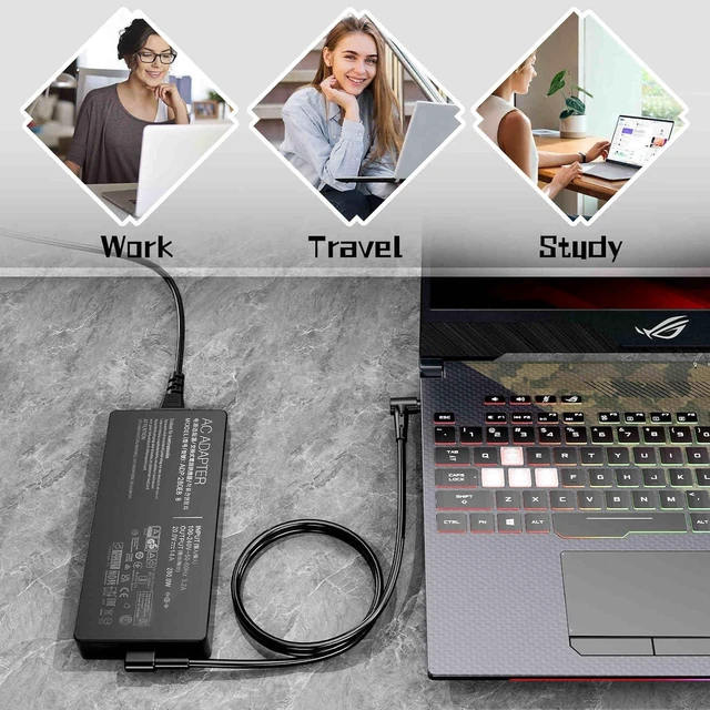 Alt view image 4 of 7 - 280W 20V 14A Laptop Charger for ASUS ROG Strix G513R G513Q G713R G713Q Scar G15 G16 G17 G18 15 17 G532L G533Z G732L G733Z Hero Scar III G731G G703G G531G Power Adapter