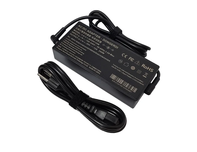 Alt view image 2 of 5 - 240W Zephyrus Charger Fit for Asus Zephyrus M16 GU603HM GU603HR GU603HE GU603ZX GU603ZE GU603ZM GU603ZW GU603Z GU603ZU GU603VV GU603H GU603 ADP-240EB B Gaming Laptop