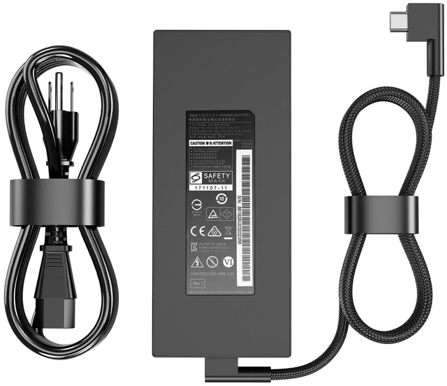 Main image of 330W GaN AC Laptop Charger Compatible with Razer Blade 16 17 18 RZ09-0483 RZ09-0484 RZ09-0510 RC30-0484 RC30-04840200 Gaming Power Supply Adapter