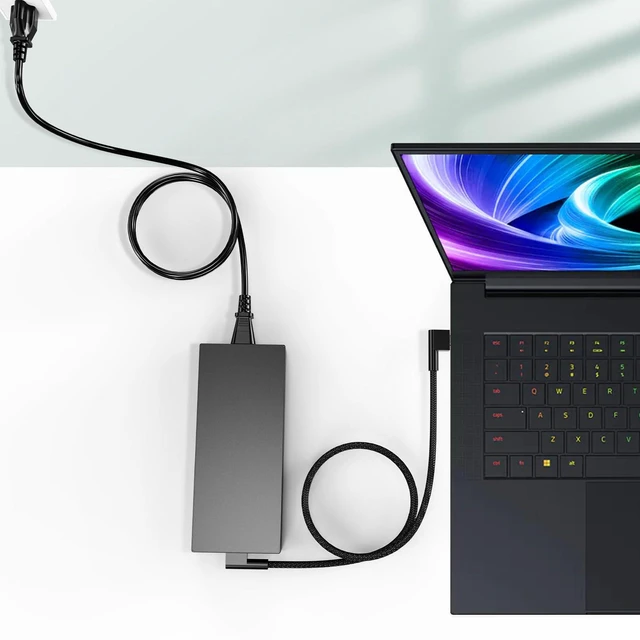 Alt view image 4 of 5 - 330W GaN AC Laptop Charger Compatible with Razer Blade 16 17 18 RZ09-0483 RZ09-0484 RZ09-0510 RC30-0484 RC30-04840200 Gaming Power Supply Adapter