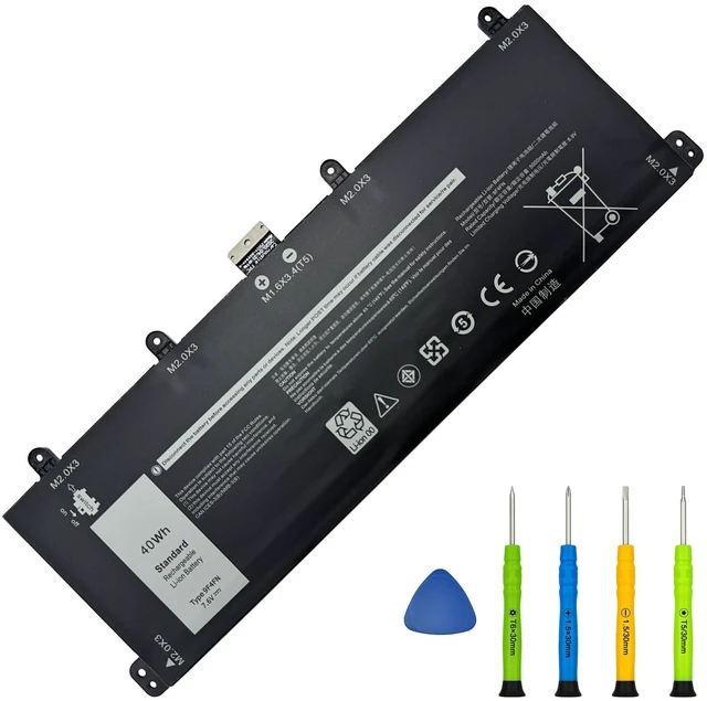 Main image of 9F4FN Laptop Battery Replacement for Dell T04H T04H001 Latitude 7320 Detachable Series Inspiron 14 3420 Series 2VKW9 8PK6G 7.6V 40Wh 5263mAh