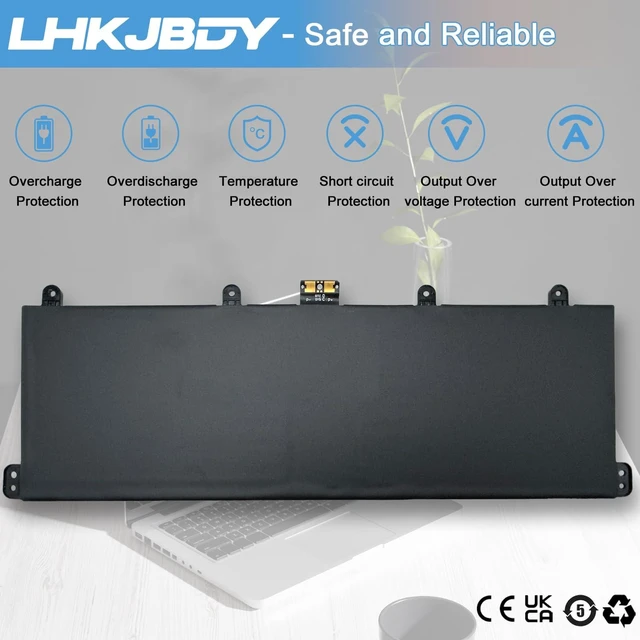 Alt view image 5 of 5 - 9F4FN Laptop Battery Replacement for Dell T04H T04H001 Latitude 7320 Detachable Series Inspiron 14 3420 Series 2VKW9 8PK6G 7.6V 40Wh 5263mAh