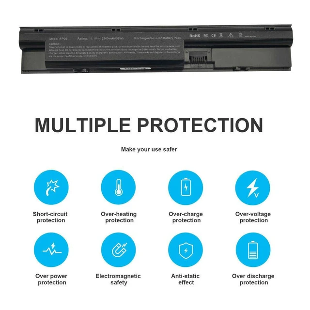 Alt view image 3 of 5 - 11.1V Battery for HP Probook 440 450 445 470 455 G0 G1 Series ElitePad 900 G1