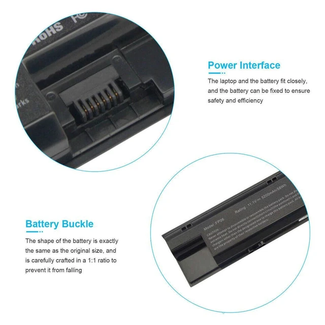 Alt view image 4 of 5 - 11.1V Battery for HP Probook 440 450 445 470 455 G0 G1 Series ElitePad 900 G1