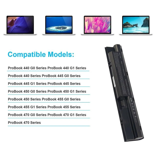 Alt view image 5 of 5 - 11.1V Battery for HP Probook 440 450 445 470 455 G0 G1 Series ElitePad 900 G1