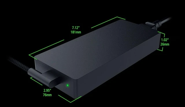 Alt view image 3 of 6 - Slim 330W 280W Gan Charger for MSI Stealth 18 AI Studio A1VIG-009US Gaming Laptop 20V 16.5A AC Power Supply Adapter Cord