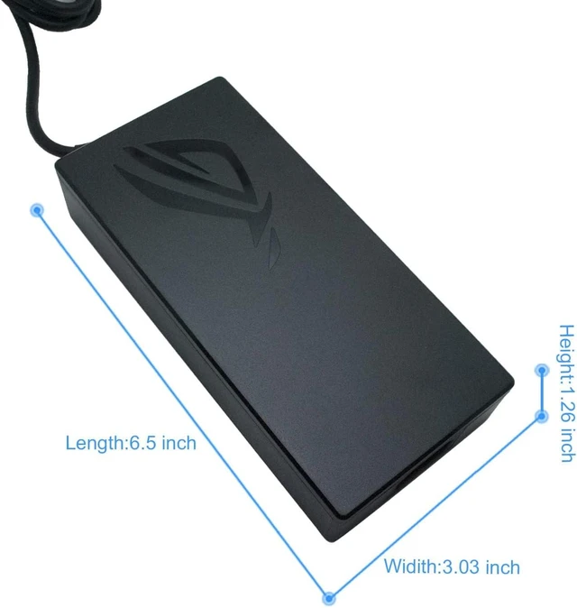 Alt view image 4 of 6 - New 200W AC Charger Fit for ASUS ROG Zephyrus ADP-200JB D AC Adapter, for ASUS ROG Zephyrus G15 GA503 GA503QM GA503QS GA503QR TUF Dash F15 FX516PR FA506QR Gaming Laptop 20V 10A Charger