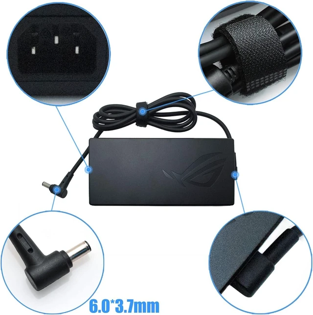 Alt view image 5 of 6 - New 200W AC Charger Fit for ASUS ROG Zephyrus ADP-200JB D AC Adapter, for ASUS ROG Zephyrus G15 GA503 GA503QM GA503QS GA503QR TUF Dash F15 FX516PR FA506QR Gaming Laptop 20V 10A Charger