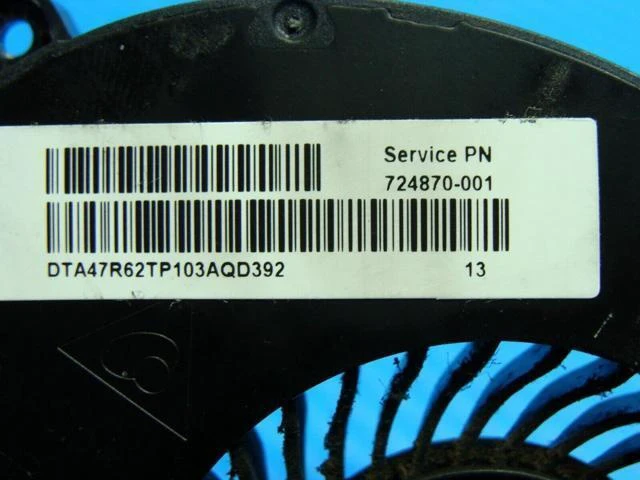 Alt view image 3 of 5 - Cpu cooling fan for HP Pavilion 17-e016dx 17.3 inches 724870-001