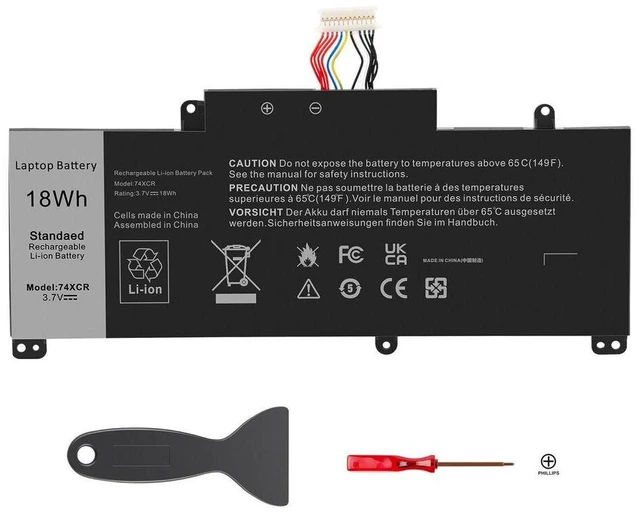 Main image of 18Wh 3.7V Battery for Dell Venue 8 Pro 5830 Tablet