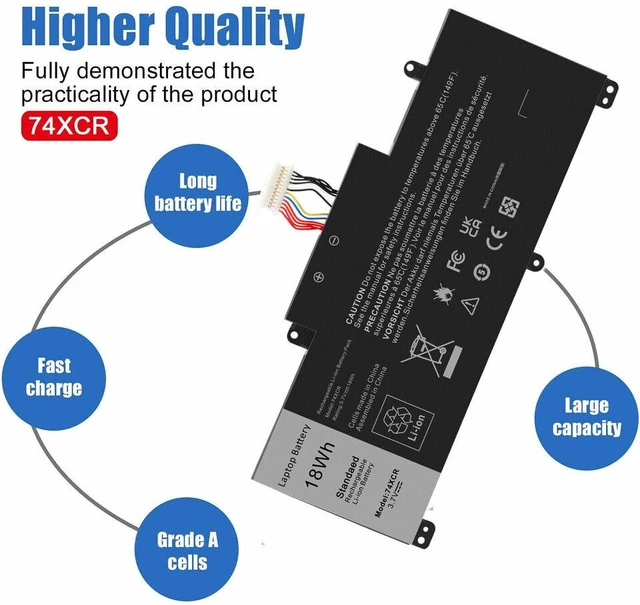 Alt view image 4 of 5 - 18Wh 3.7V Battery for Dell Venue 8 Pro 5830 Tablet