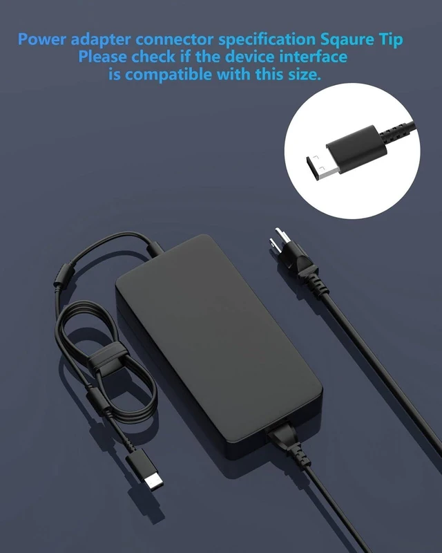 Alt view image 2 of 7 - 330W Laptop Charger Compatible with MSI Raider GE78HX GE67HX GE68HX GE66 GE76 GE77HX Vector GP76 HX GP66 HX GP78HX GP68HX GP77 Titan GT77 CreatorPro Z16P Z16 X17 Z17 Power Cord