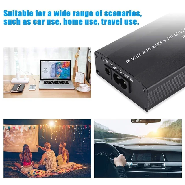 Alt view image 2 of 5 - Universal Power Adapter, 120W Home/Car Use Notebook Power Adapter Laptop Power Supply Portable USB Computer Charging With 34 DC Connectors (US)