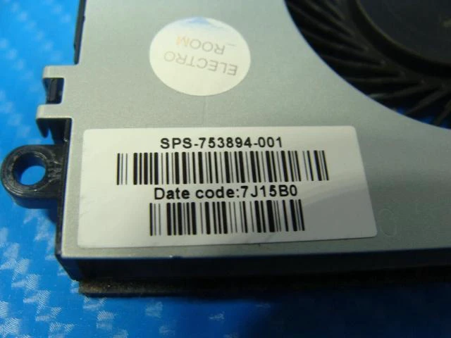 Alt view image 3 of 5 - Cpu cooling fan for HP Touchsmart 15-g317cl 15.6 inches 753894-001 DC28000E3D0