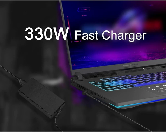 Alt view image 3 of 7 - 330W Laptop Charger for Asus ROG Strix G16 G18 G614JZR G614JZ G814JZR G814JZ G834JY G634JZ G634JY G733PZ G733PY Laptop Charger A21-330P1A A22-330P1A rog 330w dc Adapter