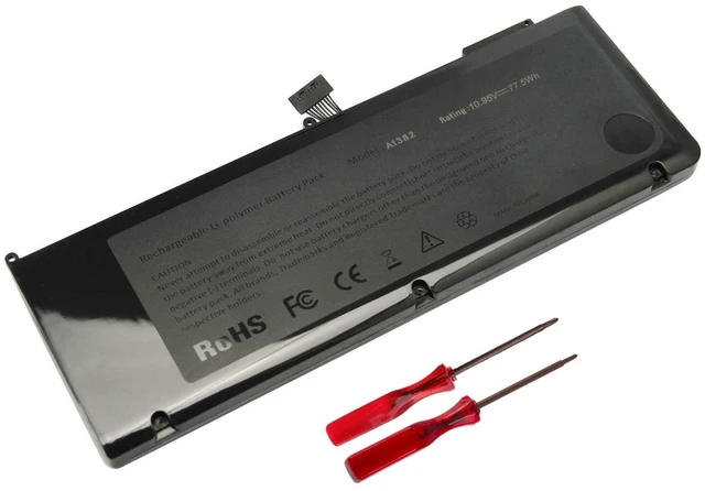 Main image of TREE.NB A1382 Battery 10.95V 77.5Wh Laptop Battery for MacBook Pro 15 inch Core i7 (only for Early 2011 Late 2011 Mid 2012) A1286 MC721LL/A MC723LL/A MD035LL/A MD318LL/A MD322LL/A MD103LL/A MD104LL/A