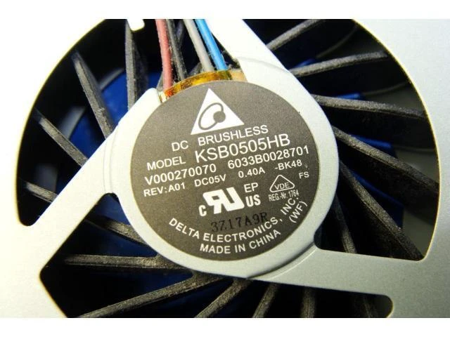 Alt view image 3 of 5 - Cpu cooling fan for Toshiba Satellite C55D-A5170 15.6 inches V000270070