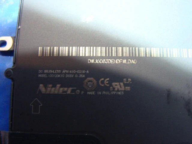 Alt view image 3 of 5 - Cpu cooling fan for Pro A1502 13 inches 2015 MF839LL/A MF840LL/A 076-00071 #5