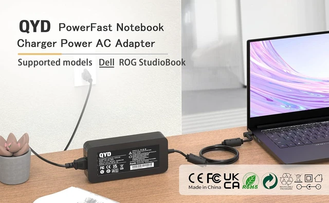 Alt view image 2 of 7 - 280W 20V 14A Laptop Charger AC Adapter Compatible with ASUS ROG Strix Scar 15 17 G531 G532 G731 G733 G732 ROG Strix G15 G17 G513R G713R G713Q G532L G533Z G732L G733Z G731G Power Supply Cord