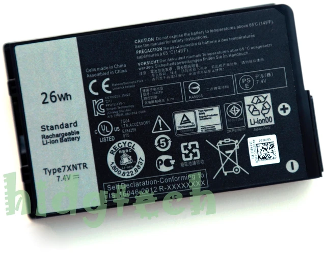 Main image of 7XNTR New Battery for Latitude 12 7202 7212 7220 Rugged Extreme Series 451-BCDH J82G5 21CP6/56/77