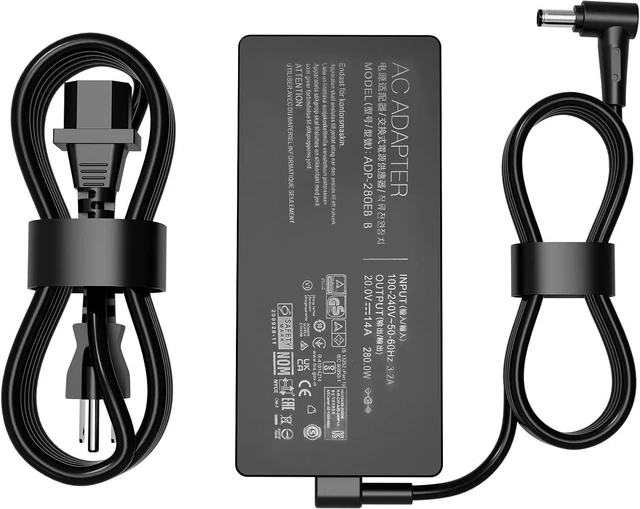 Main image of 280W 14A 20V ADP-280EB B AC Charger for Asus ROG Strix G15 G17 G513R G513Q G713R G713Q Scar 15 17 G532L G533Z G732L G733Z Hero Scar III G731G G531G G703G Gaming Laptop Power Supply Adapter Cord