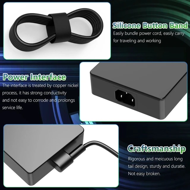 Alt view image 5 of 7 - 280W 14A 20V ADP-280EB B AC Charger for Asus ROG Strix G15 G17 G513R G513Q G713R G713Q Scar 15 17 G532L G533Z G732L G733Z Hero Scar III G731G G531G G703G Gaming Laptop Power Supply Adapter Cord