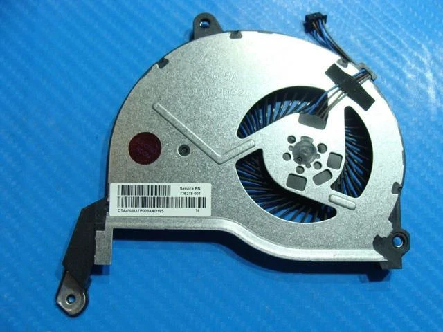 Alt view image 2 of 5 - Cpu cooling fan for HP Pavilion TS 15-n243cl 15.6 inches 736278-001 45U83TP003