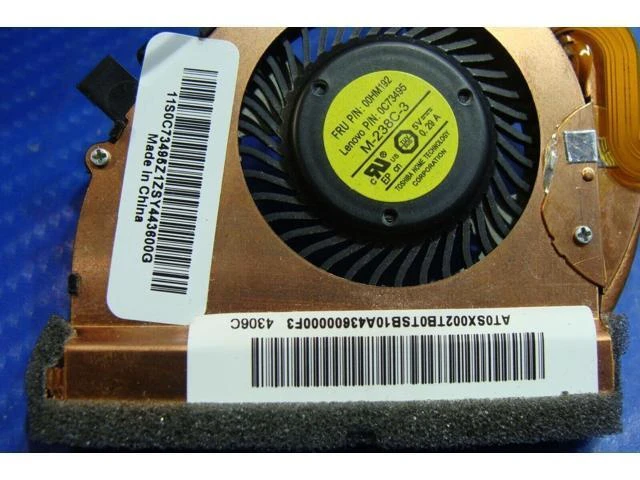 Alt view image 3 of 5 - Cpu cooling fan for Lenovo ThinkPad X240 12.5 inches with Heatsink AT0SX002TB0