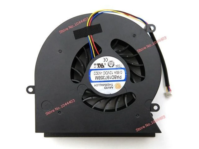 Alt view image 2 of 3 - New Laptop CPU Cooling Fan For MSI GT62VR 6RD GT62VR 6RE GT62VR 7RE Dominator Pro 16L1 16L2 CPU GPU Fan 12V 0.65A 4-Pins