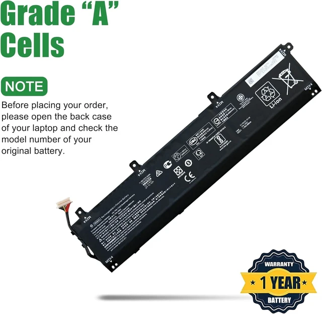 Alt view image 3 of 5 - JIAZIJIA IR06XL M02029-005 Battery Replacement for Hp ZBook Power G7 Mobile Workstation Series TPN-DB0C M01523-2C2