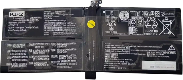 Main image of L23M4PE1 Battery 74Wh 4745mAh Replacement for Lenovo ThinkBook 13x G4 IMH 21KR Series SB11M35210 5CB1M72403 L23C4PE1 SB11M35209 5CB1P85734 15.6V