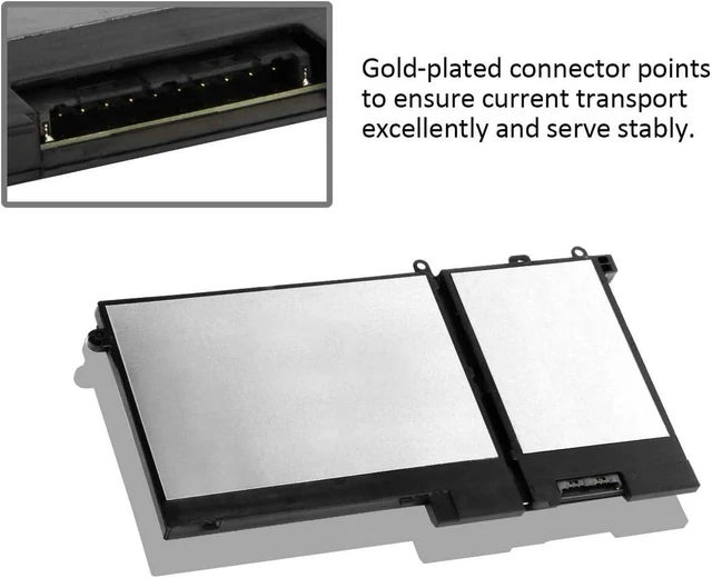 Alt view image 3 of 4 - DELL 93FTF Laptop Battery Compatible with Dell Precision15 3520 3530 Dell Latitude12 5280 E5280 Latitude E5280 E5480 E5580 E5490 E5590 E5480 E5290 E5591E5491 Series D4CMT 4YFVG 83XPC 083XPC 11.4V 51Wh