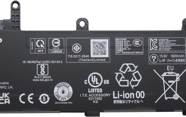 Alt view image 3 of 5 - L23C4P70 Laptop Battery 90Wh 5770mAh 15.6V Compatible with Lenovo ThinkPad P1 Gen 7 Series SB11M37548 5B11M37552