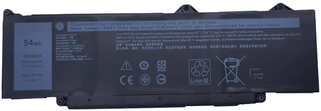 Main image of FLYRLB R73TC Laptop Battery Compatible with Dell Latitude 3340 3440 3480 3540 3580 5340 5440 5540 Series KDM9P DR02P GRWKG 2X1V9 GTG7N - 11.4V 54Wh