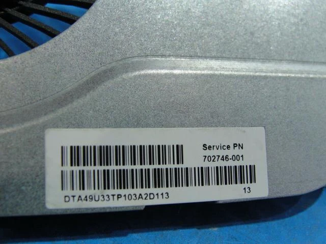 Alt view image 3 of 5 - Cpu cooling fan for HP Pavilion 15-b119wm 15.6 inches 49U33TP103 702746-001