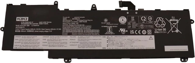 Main image of L21M4PH4 Battery 69.3Wh 4488mAh Replacement for Lenovo ThinkBook Plus G3 IAP 21EL Series SB11H10609 5B11H10608 15.44V 4-Cell