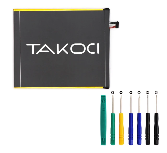 Alt view image 2 of 5 - TAWUZUOR Replacement 58-000181 Battery for Fire 8th Generation Fire HD8 8TH SX0340T SX034QT L5S83A 26S1014 MC-31A0B8 & 58-000219 3.7V/4900mAh